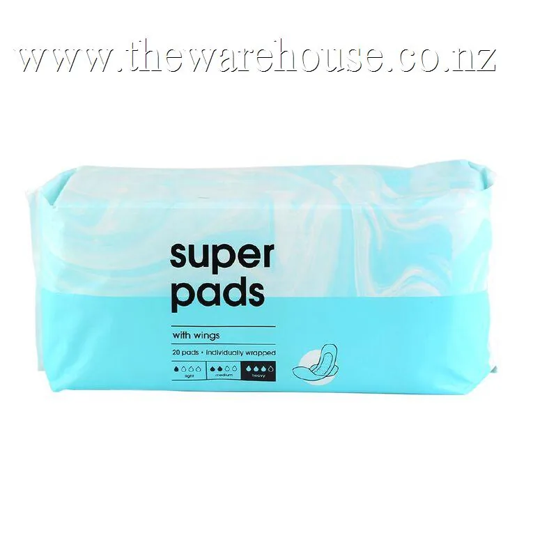 Super Pads With Wings 20 Pack